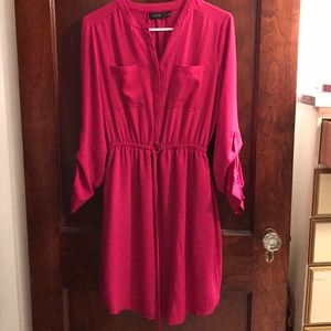Pink long sleeved dress